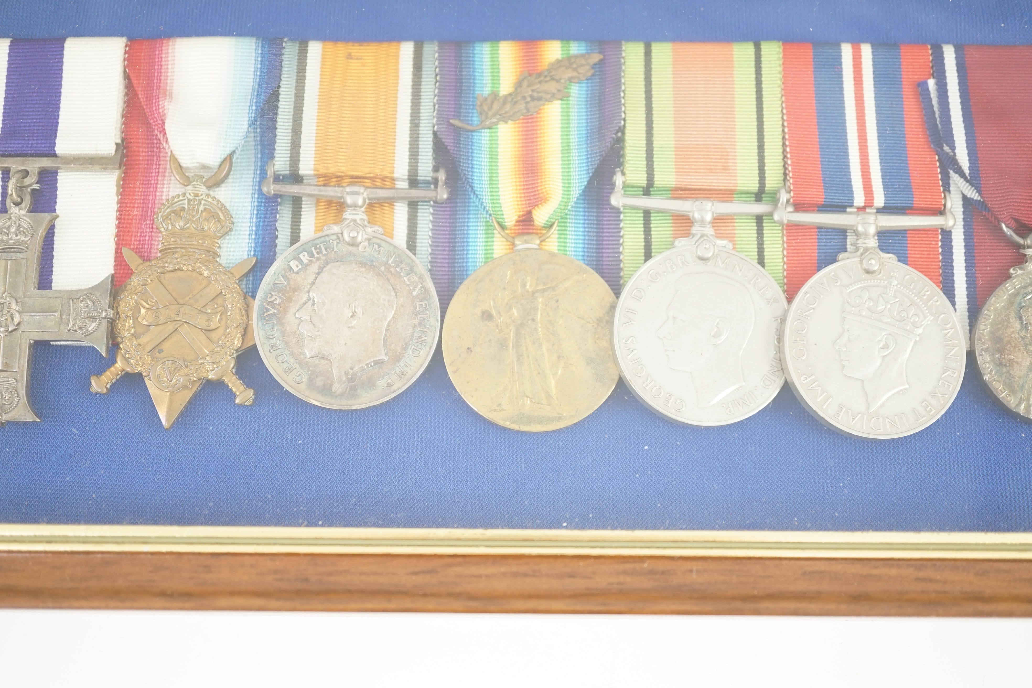 A WW1/WW2 MC group of eight medals to Major G H Hunt, Royal Engineers